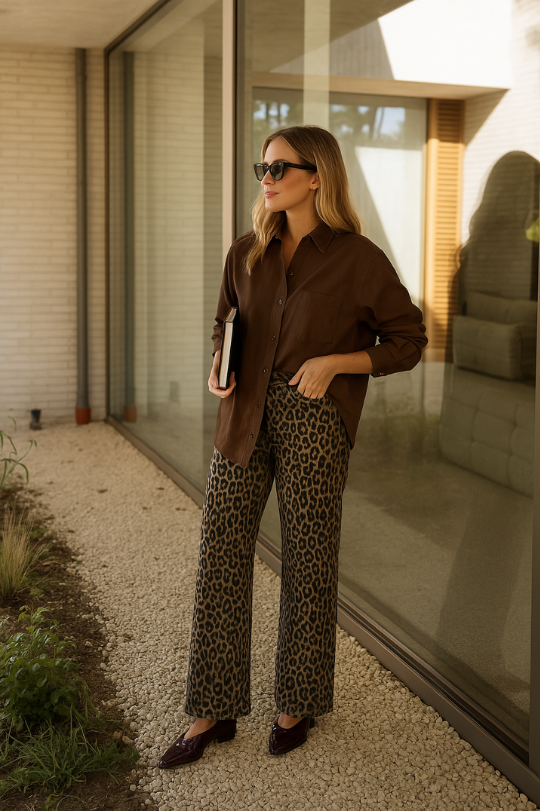 Zephine™ | Leopard Flared Pants