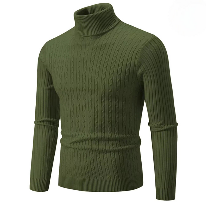 Cable Knit Turtleneck Sweater
