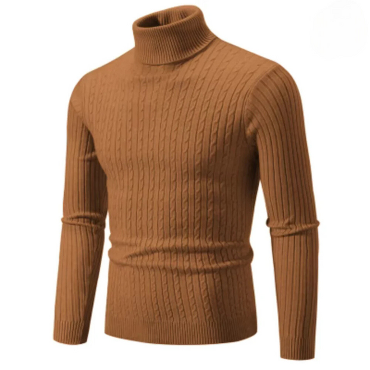Cable Knit Turtleneck Sweater