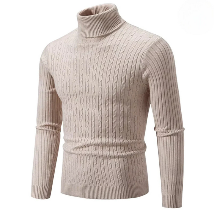 Cable Knit Turtleneck Sweater