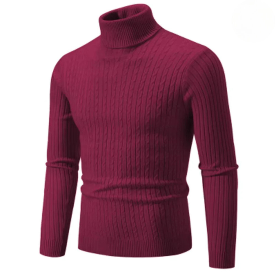 Cable Knit Turtleneck Sweater
