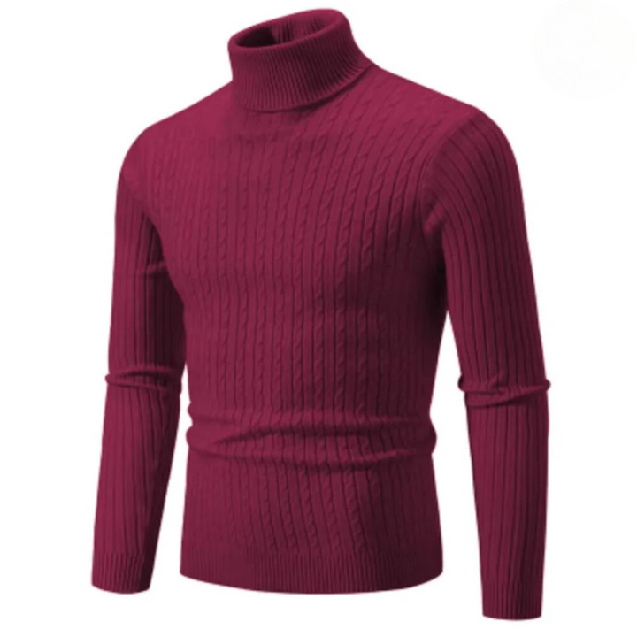 Cable Knit Turtleneck Sweater