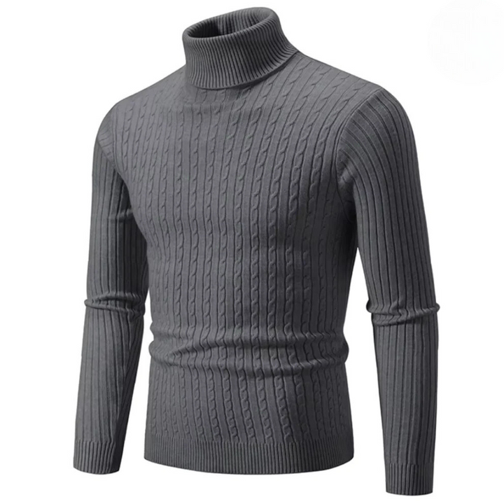 Cable Knit Turtleneck Sweater