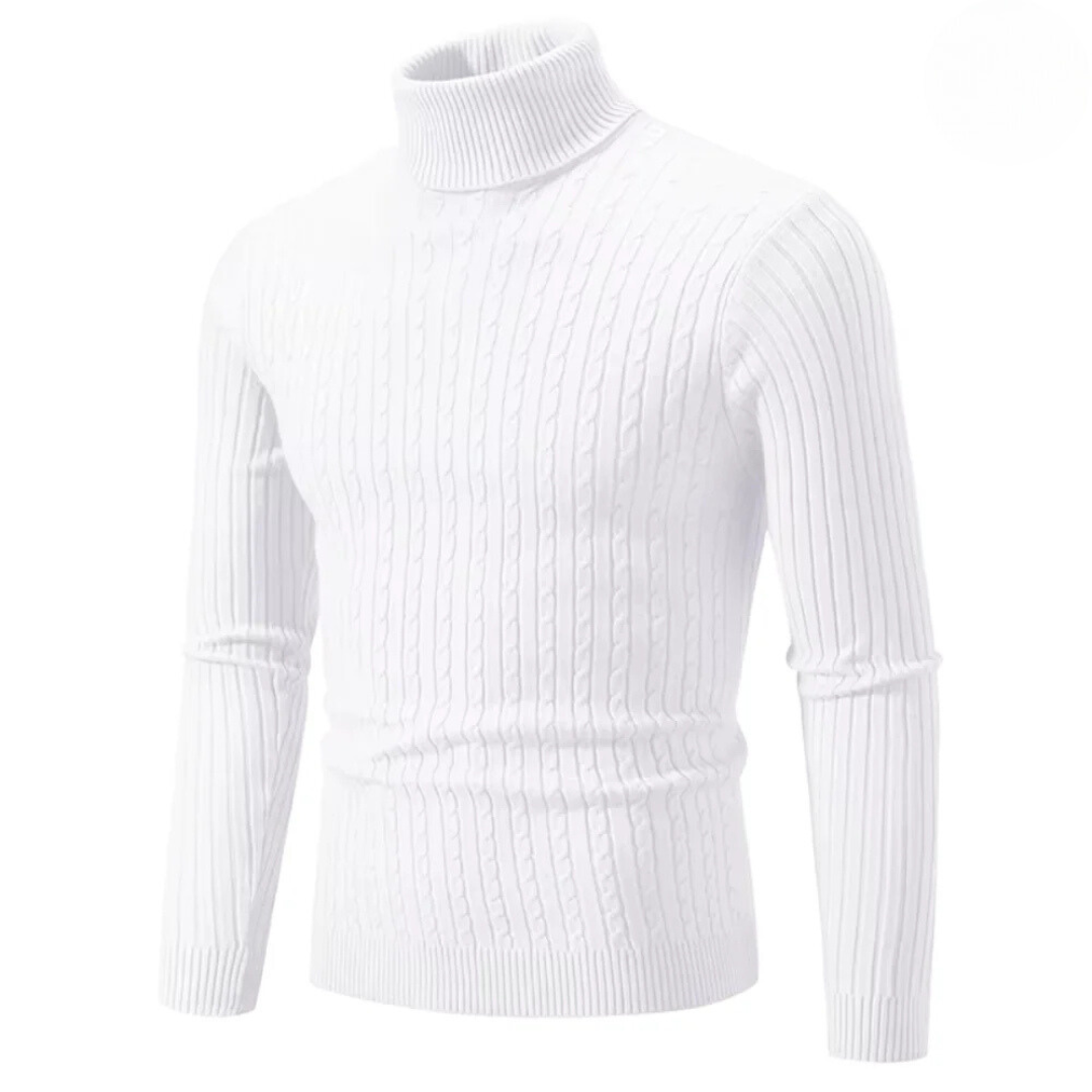 Cable Knit Turtleneck Sweater