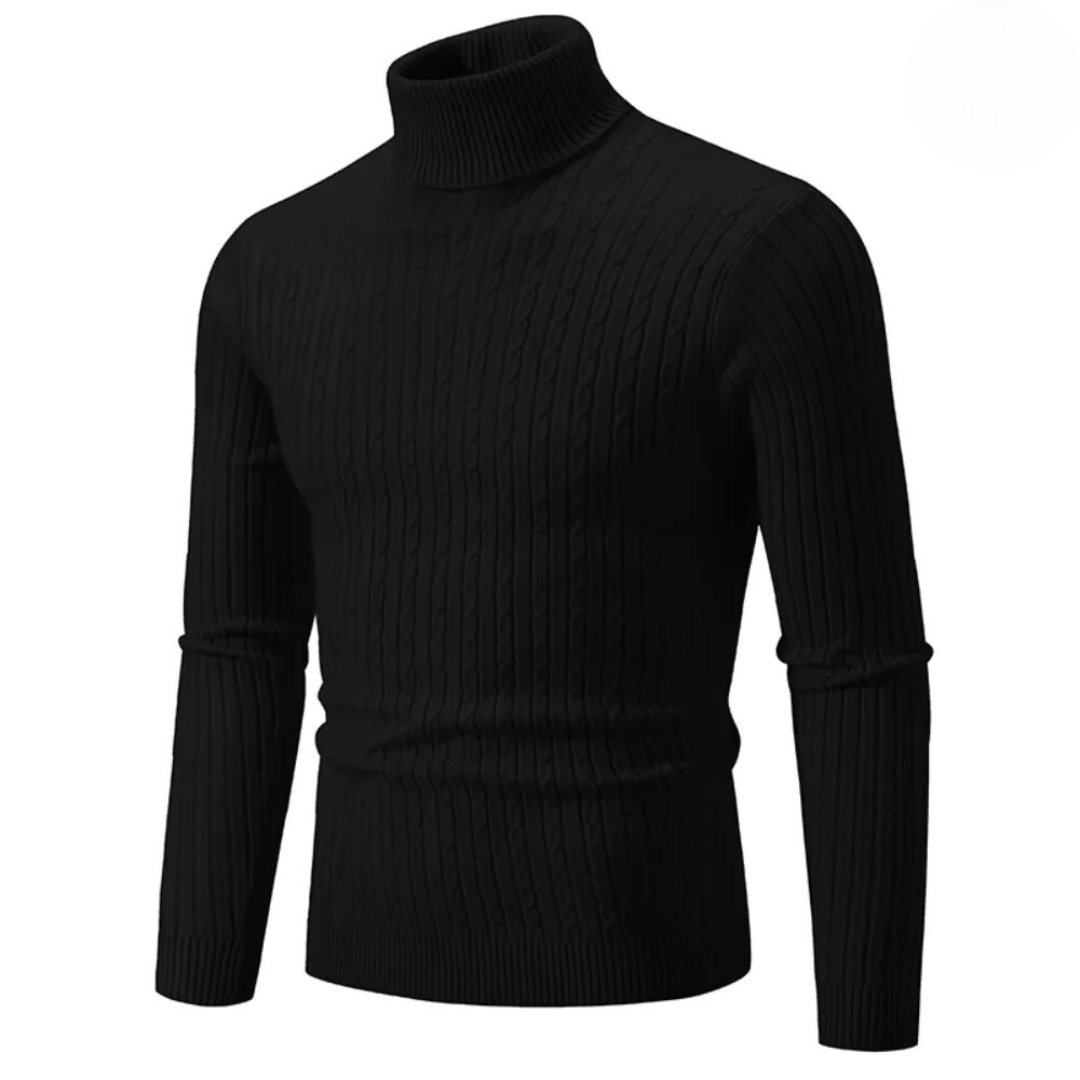 Cable Knit Turtleneck Sweater