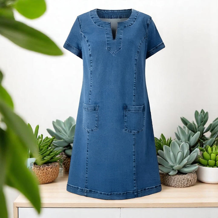 Allyn™ | Soft Denim Dress