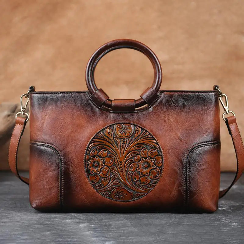 Vintage Embossed Handbag
