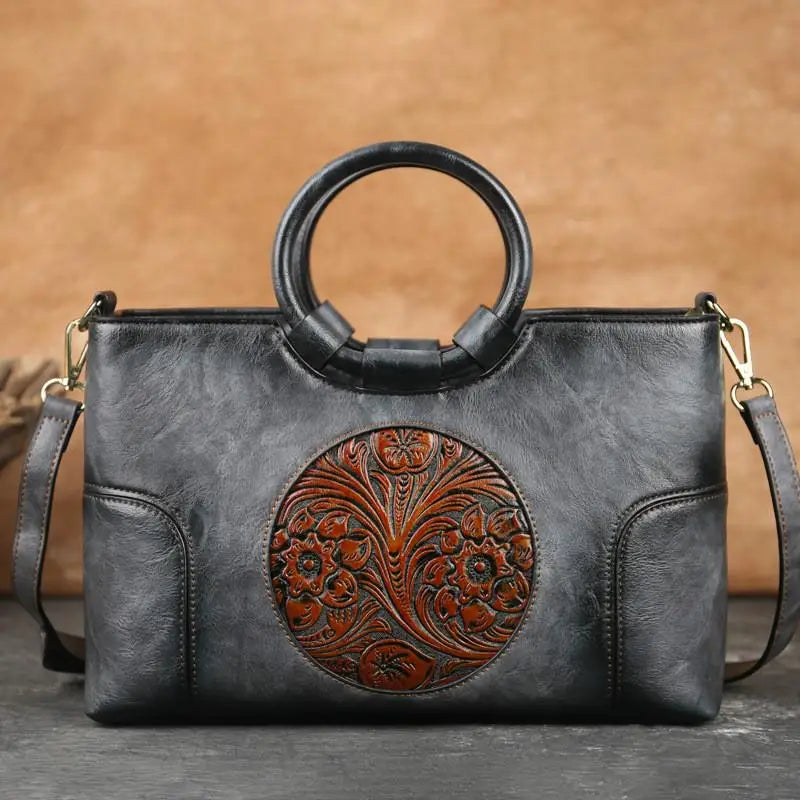 Vintage Embossed Handbag
