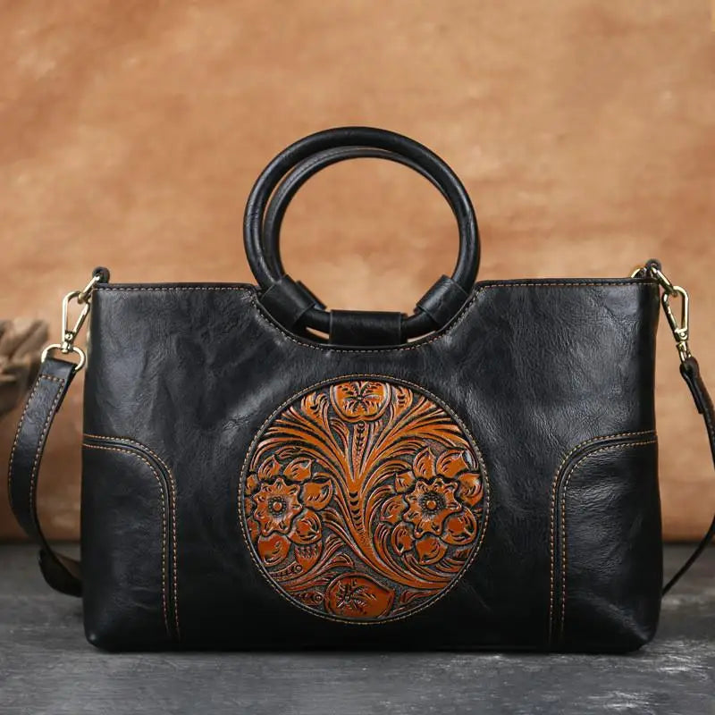 Vintage Embossed Handbag