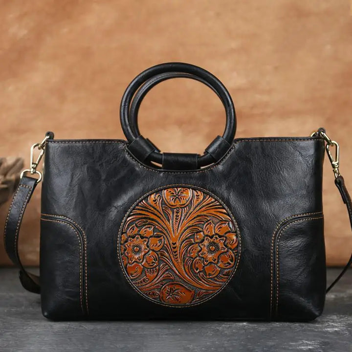 Vintage Embossed Handbag