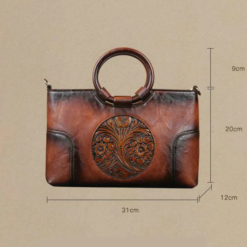 Vintage Embossed Handbag