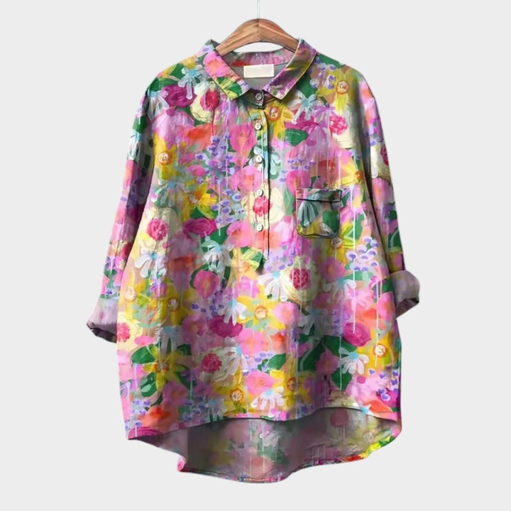 Reis™ | Oversized Floral Blouse for Daily Comfort and Radiant Style