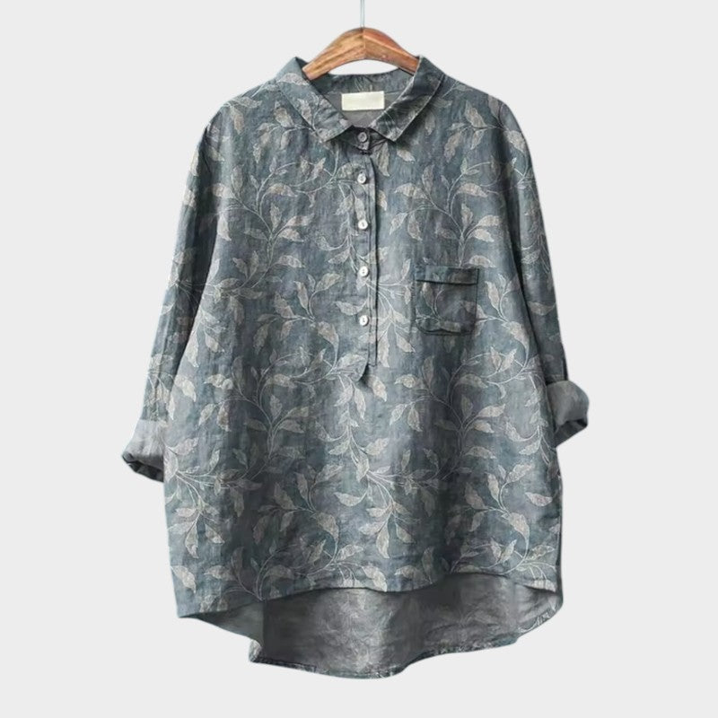 Reis™ | Oversized Floral Blouse for Daily Comfort and Radiant Style