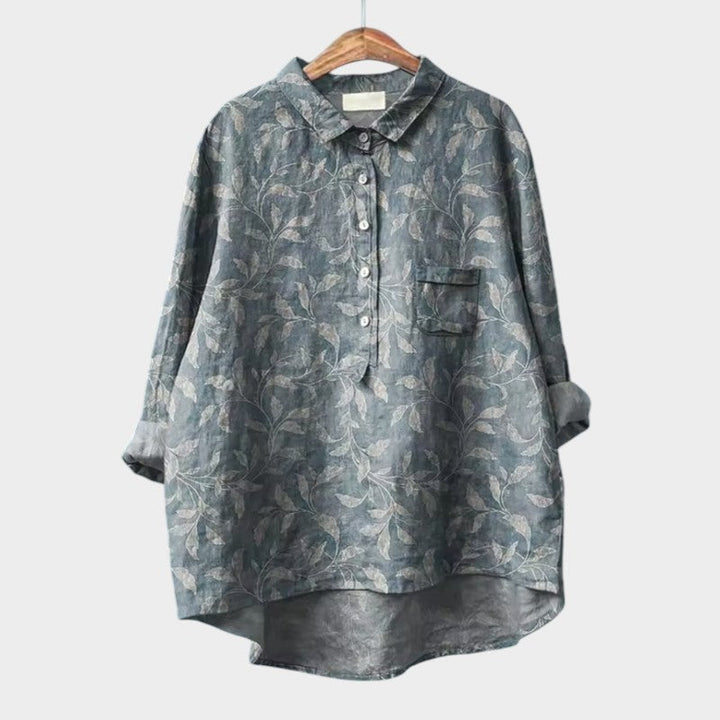 Reis™ | Oversized Floral Blouse for Daily Comfort and Radiant Style