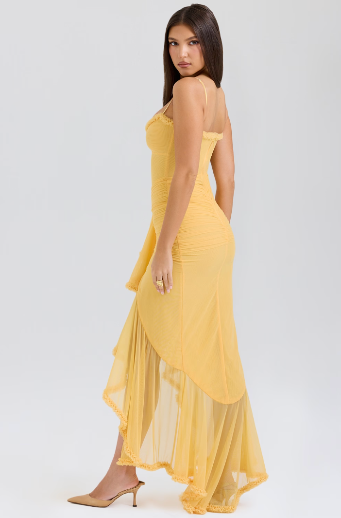 Elio™ | Maxi Dress with Ruffles and Slits