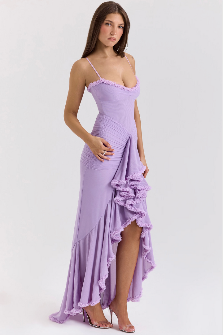 Elio™ | Maxi Dress with Ruffles and Slits