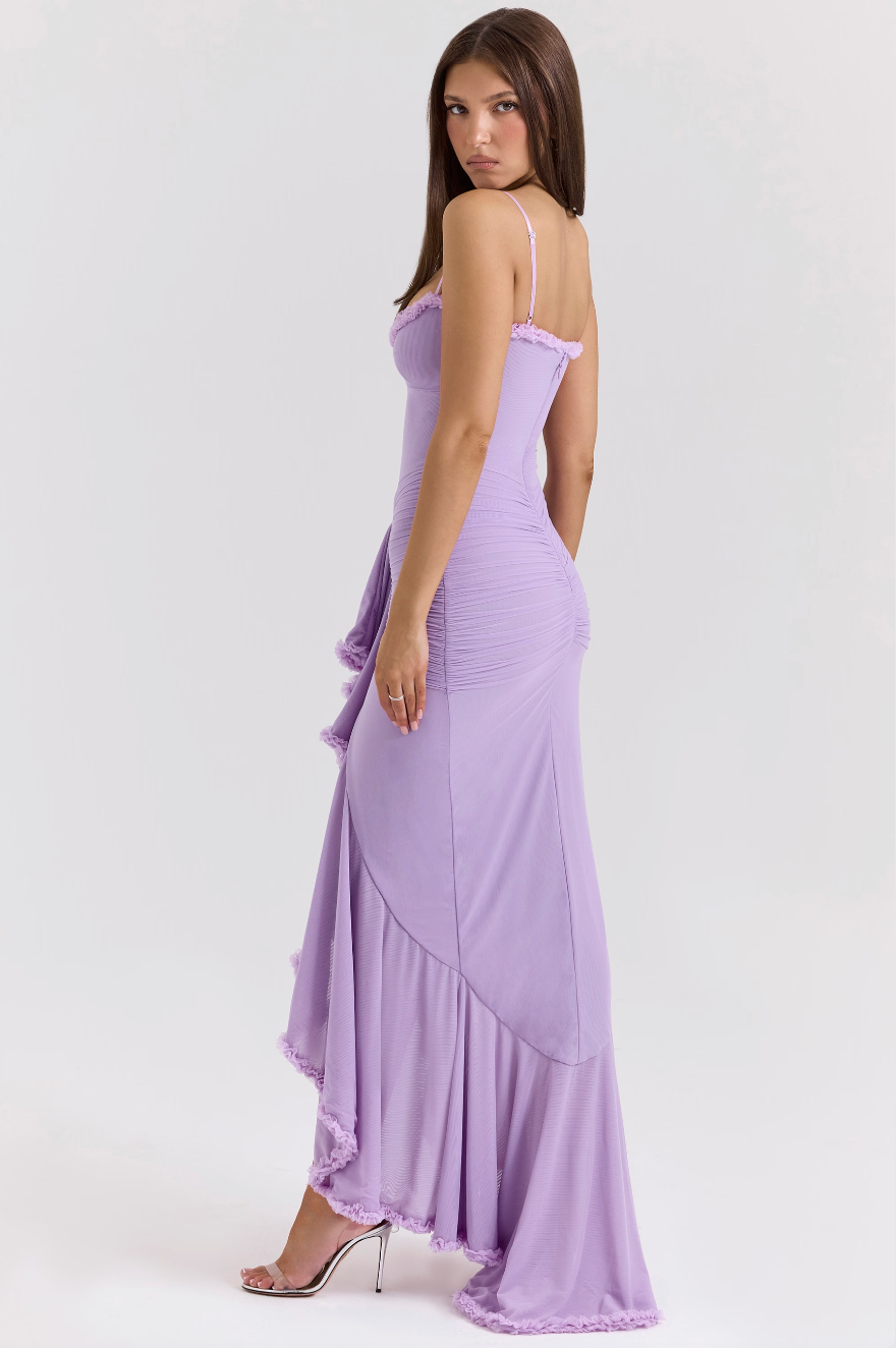 Elio™ | Maxi Dress with Ruffles and Slits