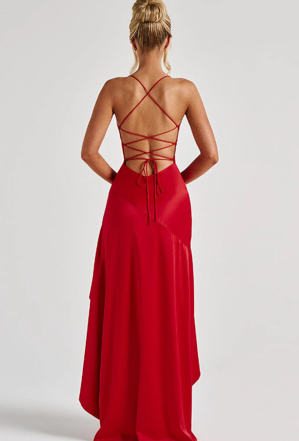 Remio™ | Long Dress with Open Back