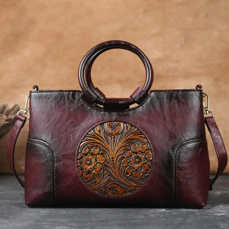 Vintage Embossed Handbag