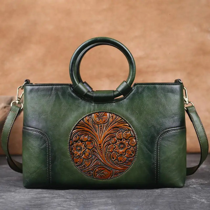 Vintage Embossed Handbag