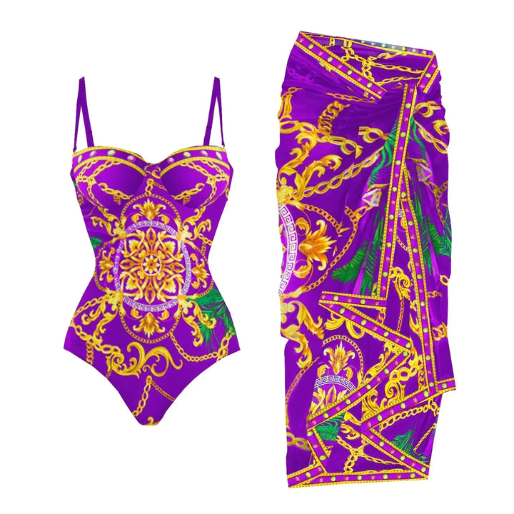 Zemina™ | Figure-Shaping Push-Up One-Piece with Matching Beach Robe