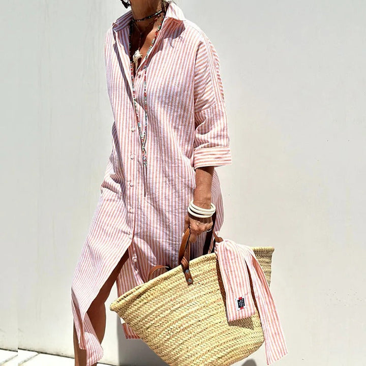 Nellsa™ | Elegant Striped Summer Dress (Almost Sold Out)