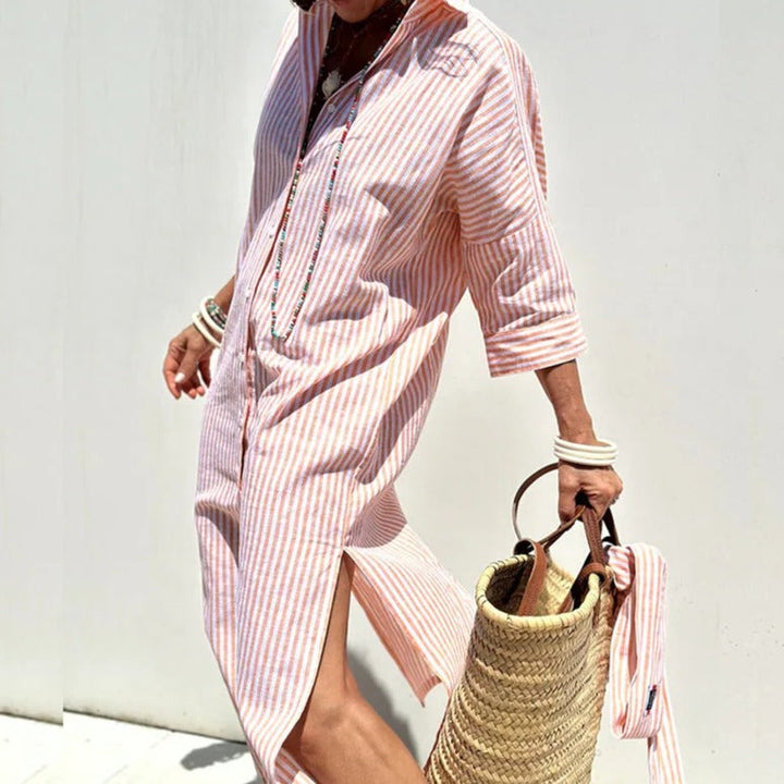 Nellsa™ | Elegant Striped Summer Dress (Almost Sold Out)
