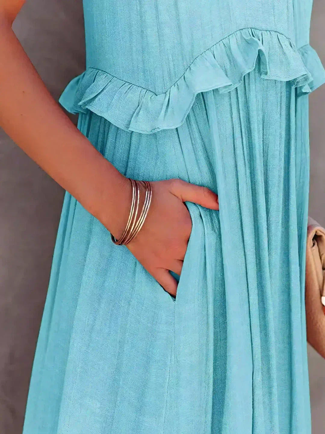 Sofia™ | Ruffled Halter Maxi Dress (Almost Sold Out)