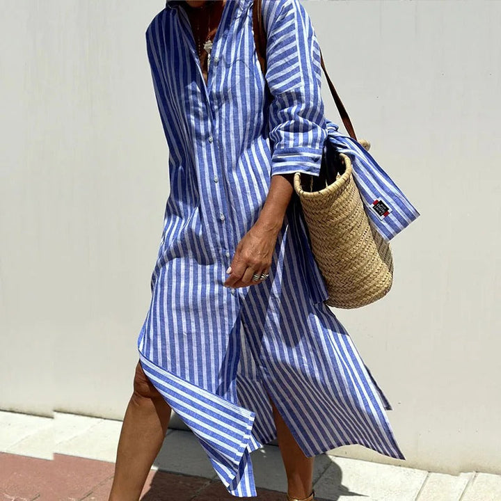 Nellsa™ | Elegant Striped Summer Dress (Almost Sold Out)