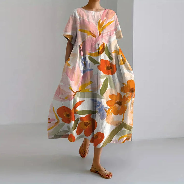 Caléra™ | Elegant Floral Dress