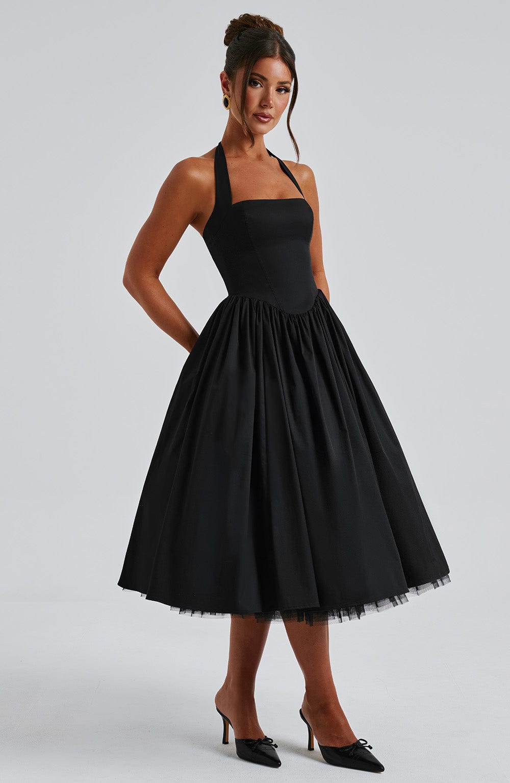 Soina™ | Midi Dress with Natural Elegance
