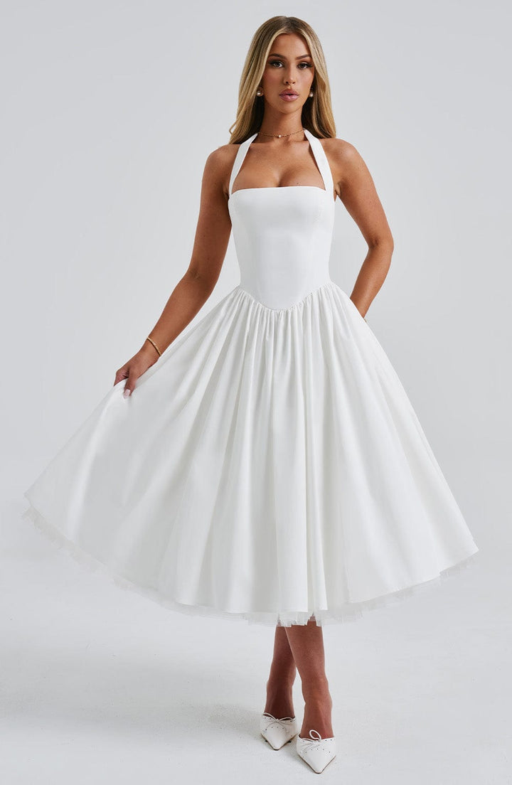 Soina™ | Midi Dress with Natural Elegance