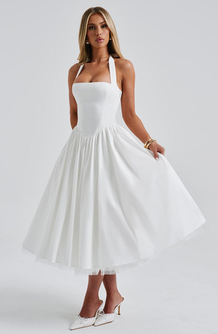 Soina™ | Midi Dress with Natural Elegance