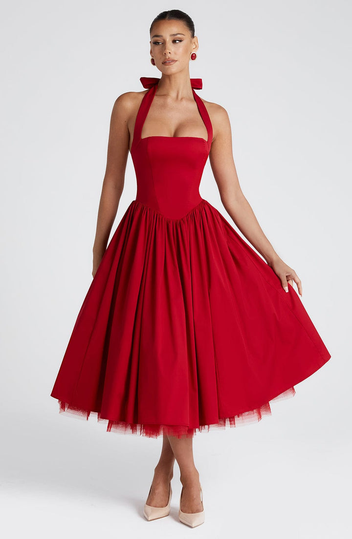 Soina™ | Midi Dress with Natural Elegance