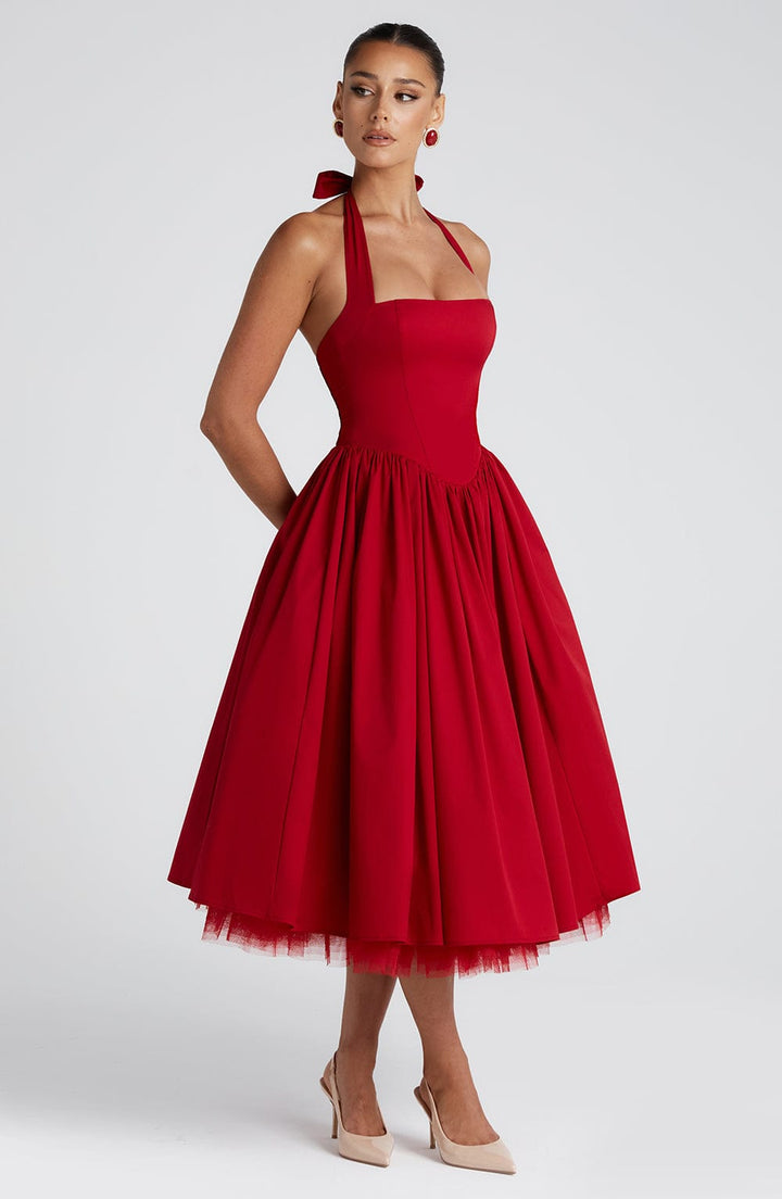 Soina™ | Midi Dress with Natural Elegance