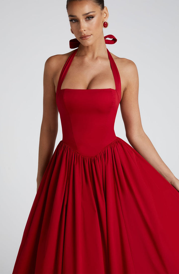 Soina™ | Midi Dress with Natural Elegance