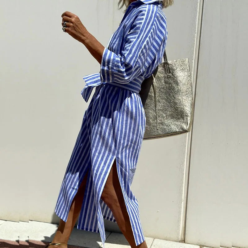 Nellsa™ | Elegant Striped Summer Dress (Almost Sold Out)
