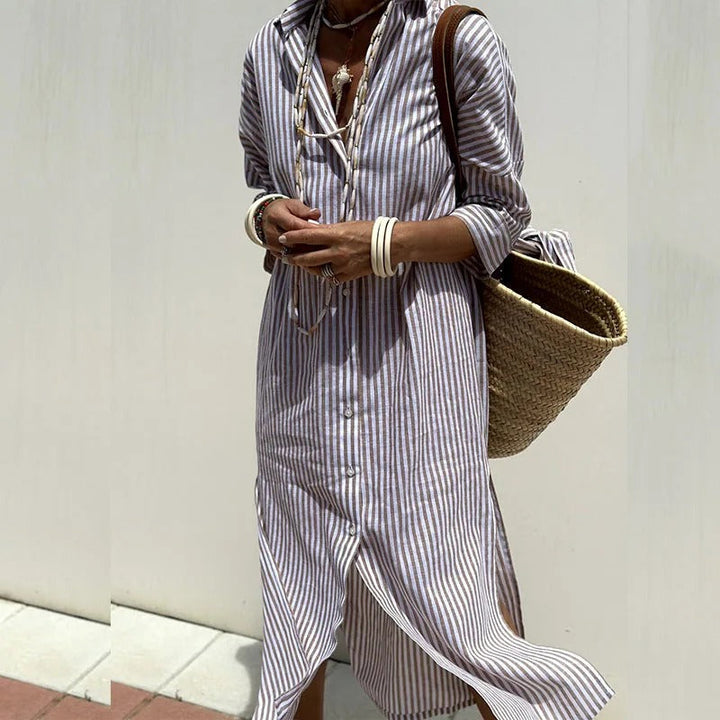 Nellsa™ | Elegant Striped Summer Dress (Almost Sold Out)