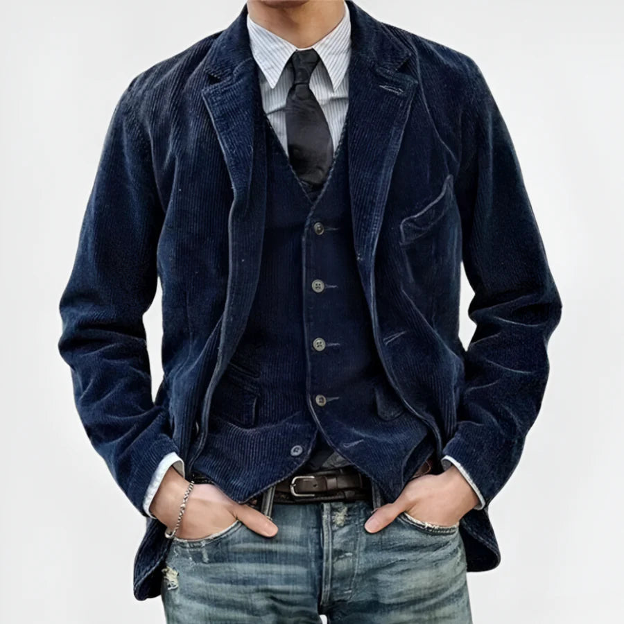 Retro Corduroy Blazer