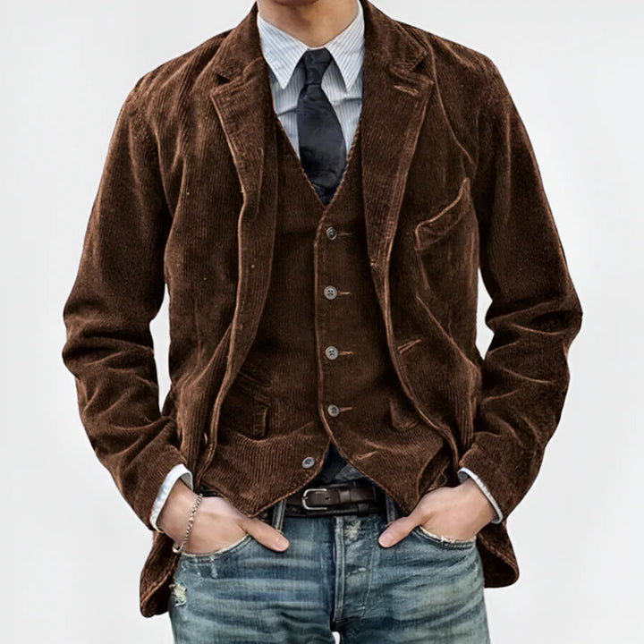 Retro Corduroy Blazer