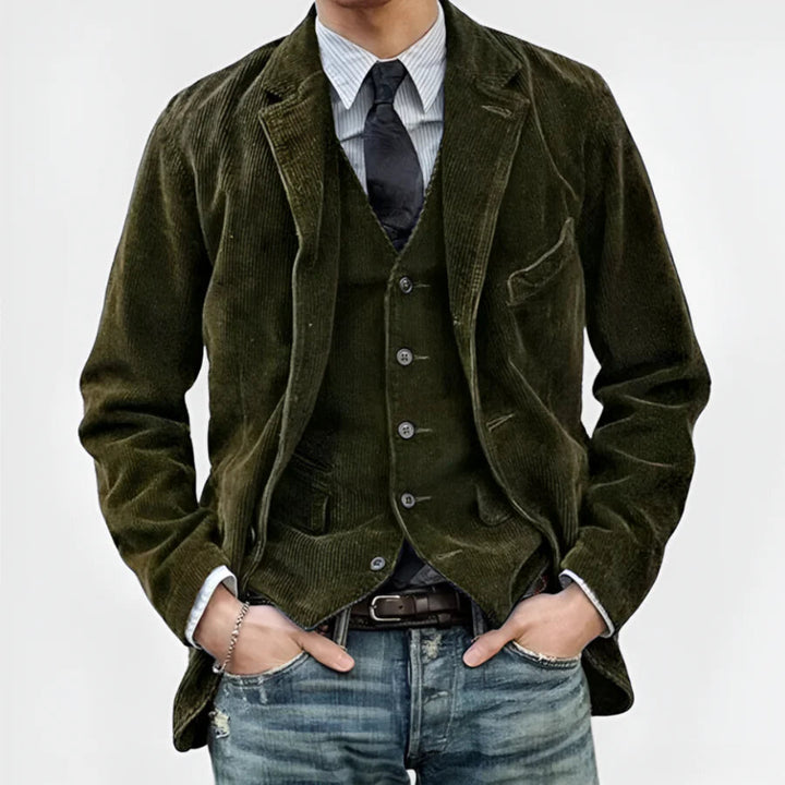 Retro Corduroy Blazer
