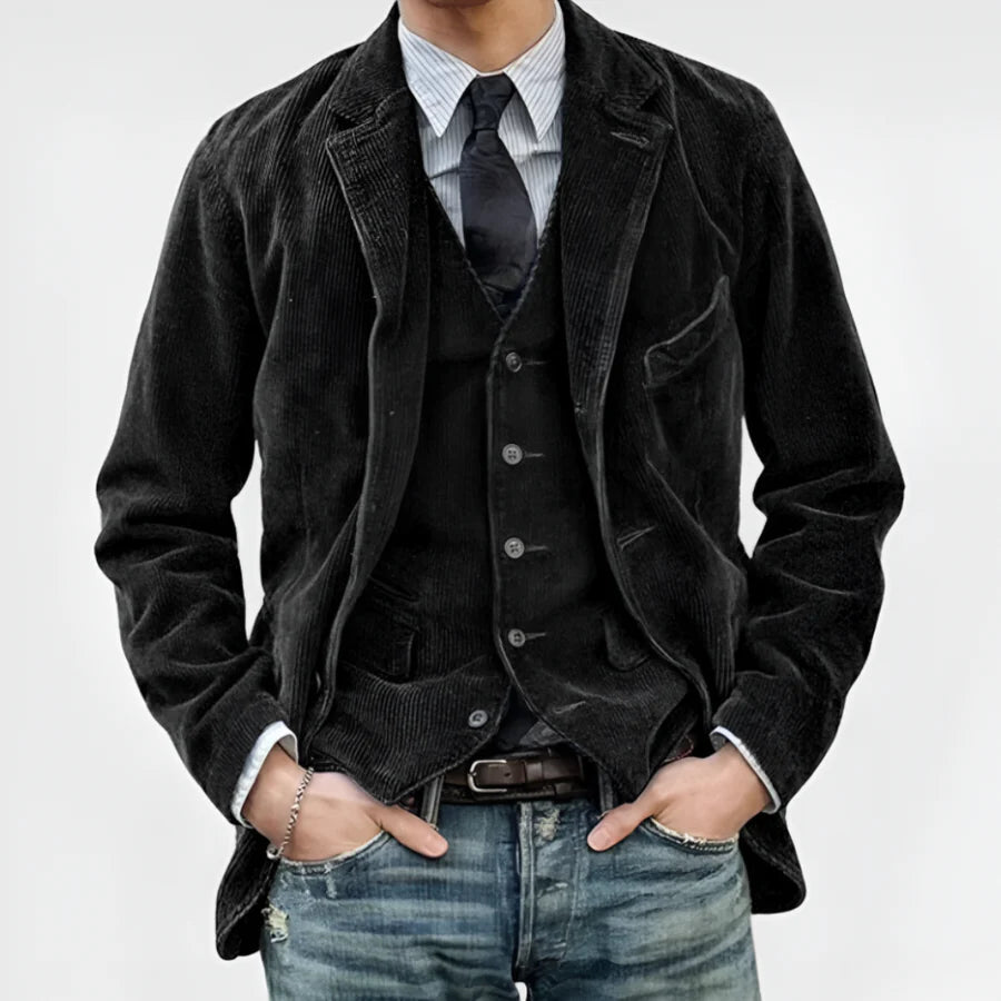 Retro Corduroy Blazer