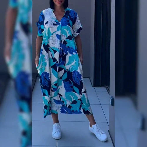 Elegant Floral Pattern Dress