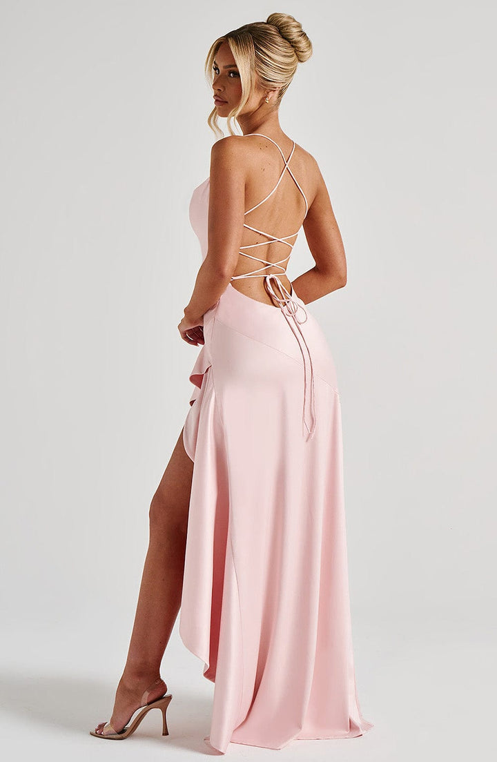 Remio™ | Long Dress with Open Back